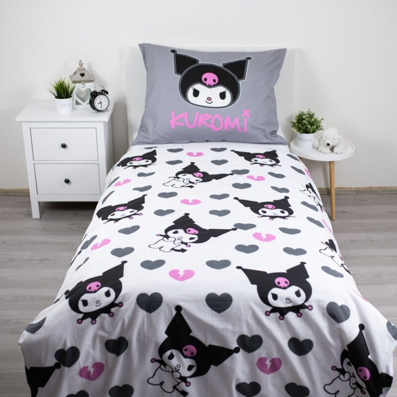 100% katoen dekbedset Kuromi 140 X 200 cm van Hello Kitty in 140 x 200 cm