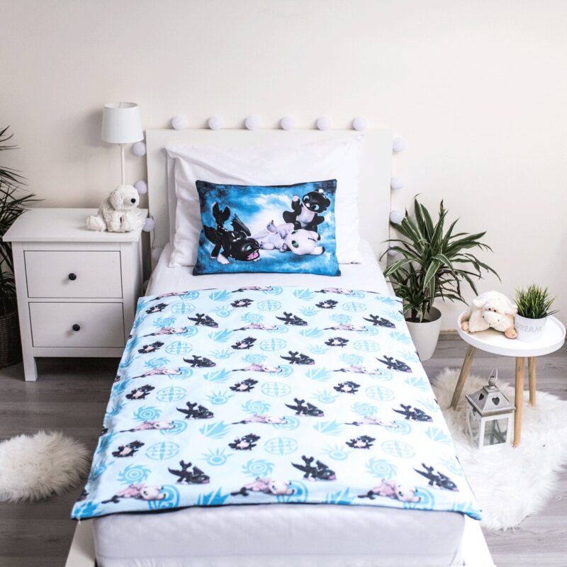 Katoen dekbedset van Hoe tem je een Draak in 100 x 135 cm