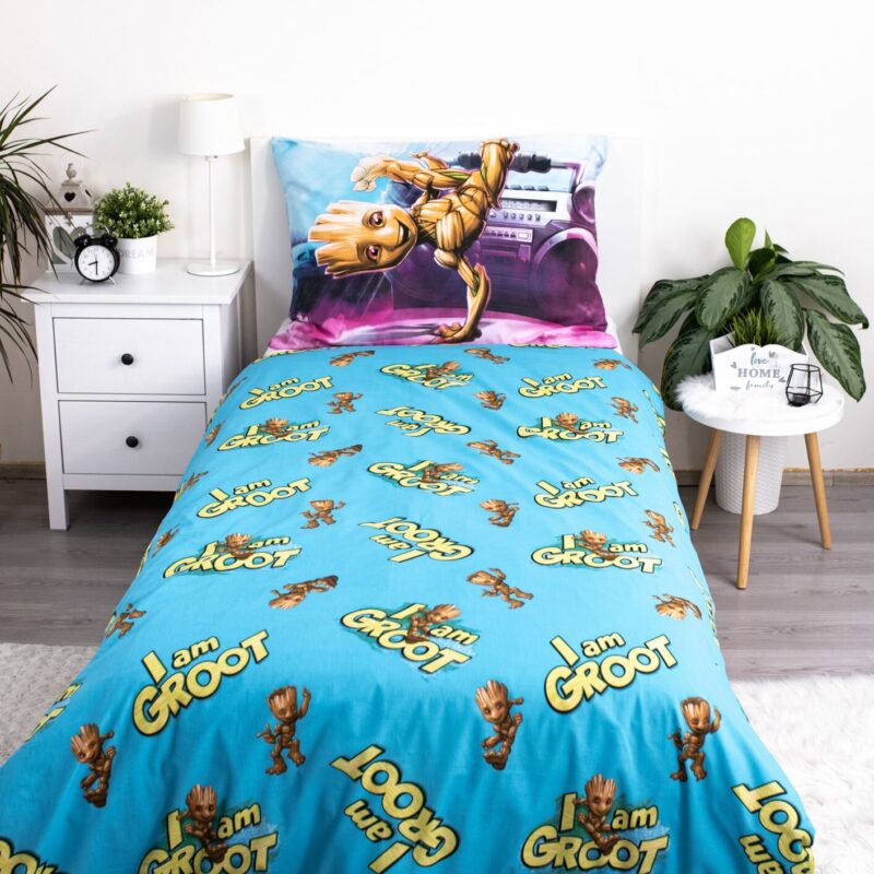100% katoen dekbedset 140 x 200 cm van I am Groot in 140 x 200 cm
