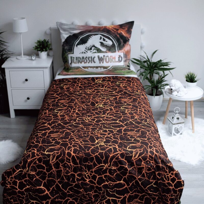 100% katoen dekbedset Eruption 140 x 200 cm Katoen van Jurassic World in 140 x 200 cm