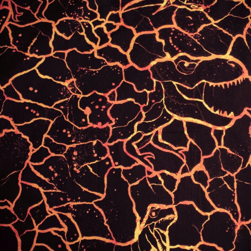 Jurassic World dekbedovertrek 140 x 200 cm van 100% katoen, Eruption 140 x 200 cm Katoen