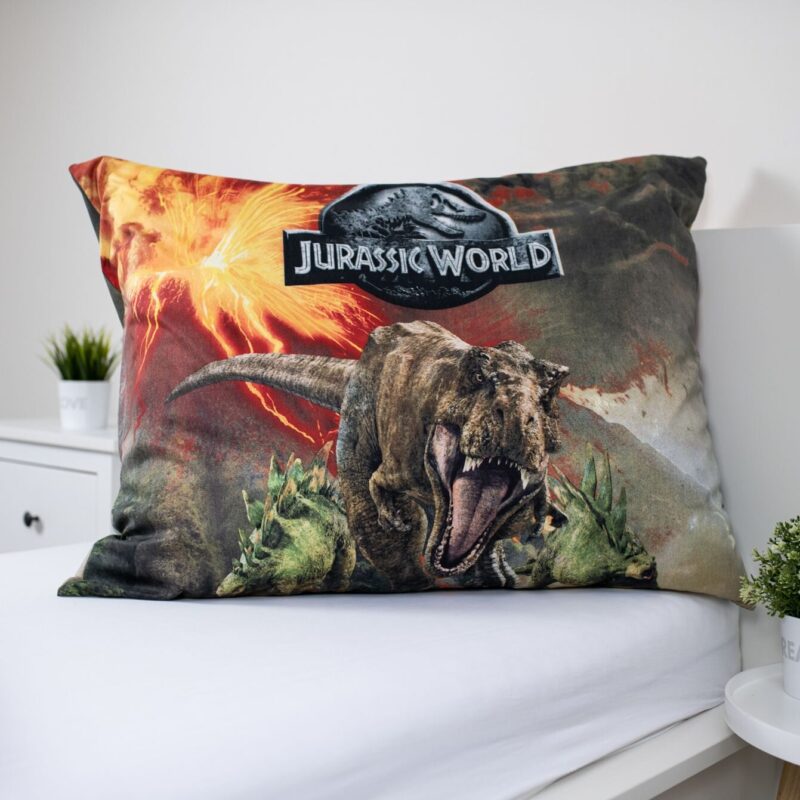 Jurassic World dekbedovertrek 140 x 200 cm van 100% katoen, Vulkaan 140 x 200 cm