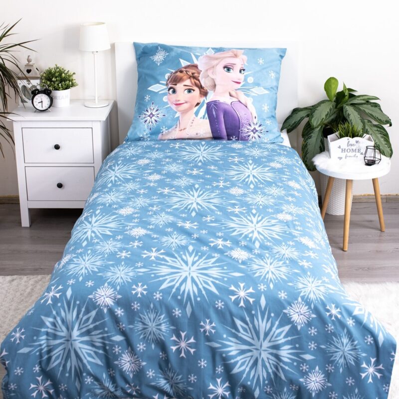 Beddengoed Anna en Elsa 140 x 200 cm van Disney Frozen, Multicolor