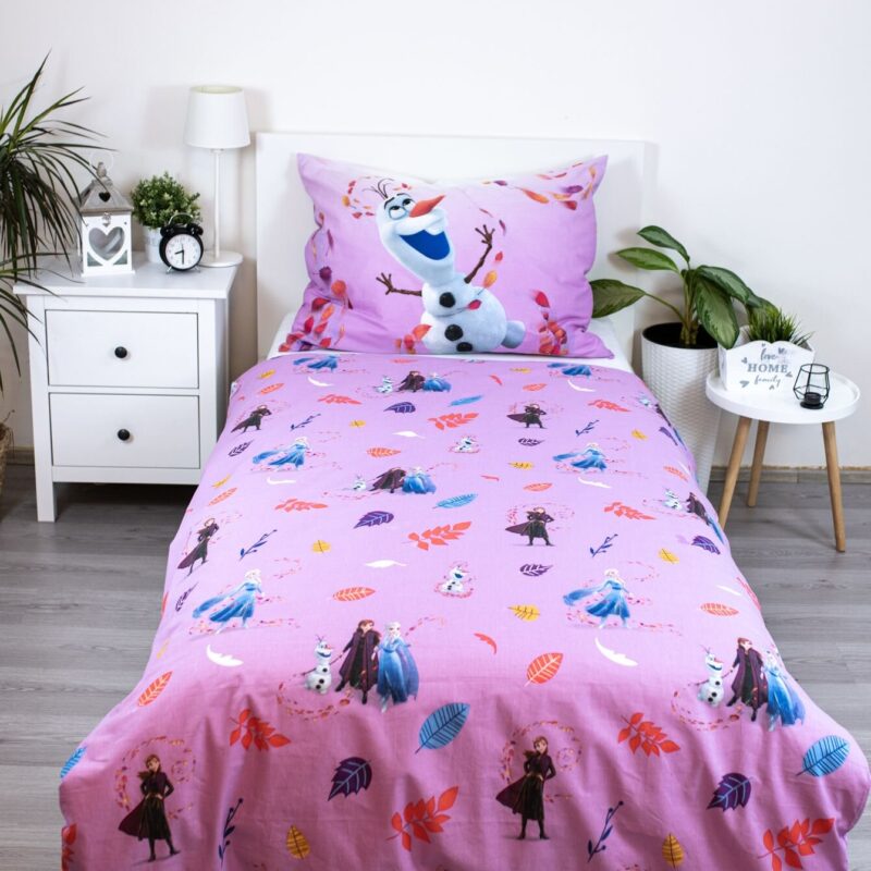 Beddengoed Magisch 140 x 200 cm van Disney Frozen, Roze