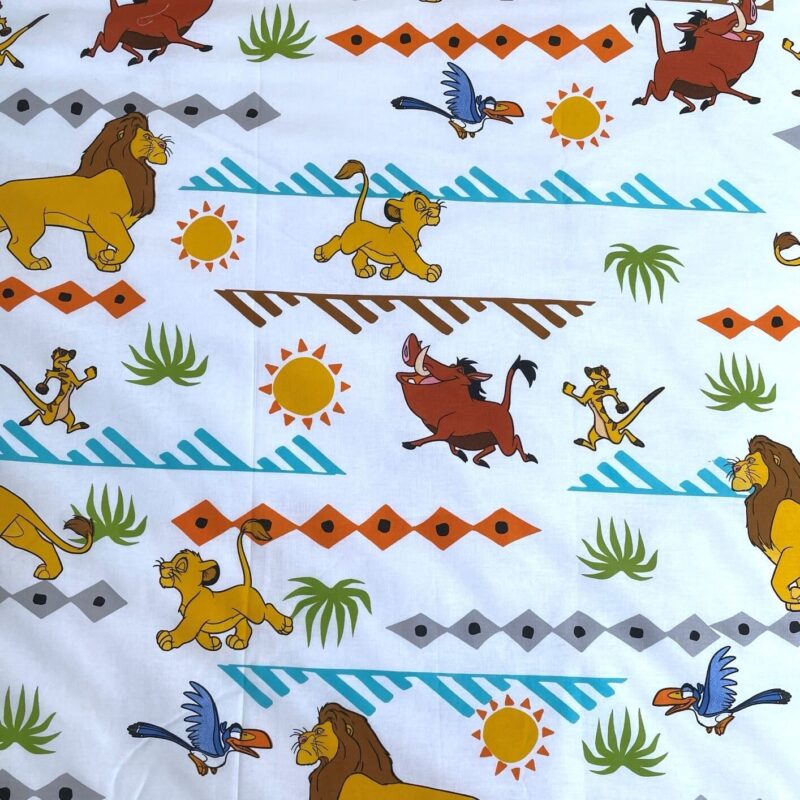 Beddengoed Timon en Pumba 140 x 200 cm van Disney The Lion King, Multicolor