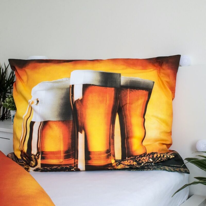Beddengoed Bierpul 140 x 200 cm 140 x 200 cm van DREAMEE, Geel