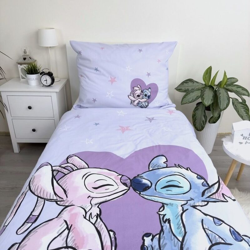 Beddengoed Heart 140 x 200 cm 140 x 200 cm van Lilo en Stitch, Paars