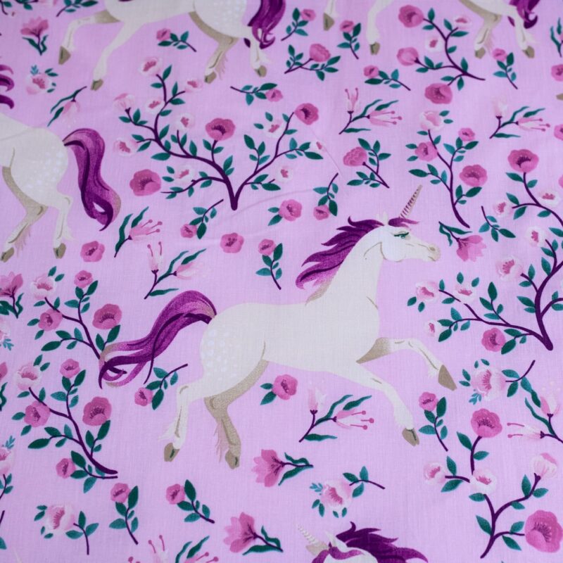 Beddengoed Flowers 140 x 200 cm van Unicorn, Groen