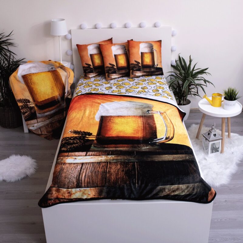Plaid pul 120 x 150 cm van Bier, Multicolor