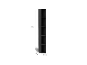Multimo opklapbed 228 cm - Antraciet