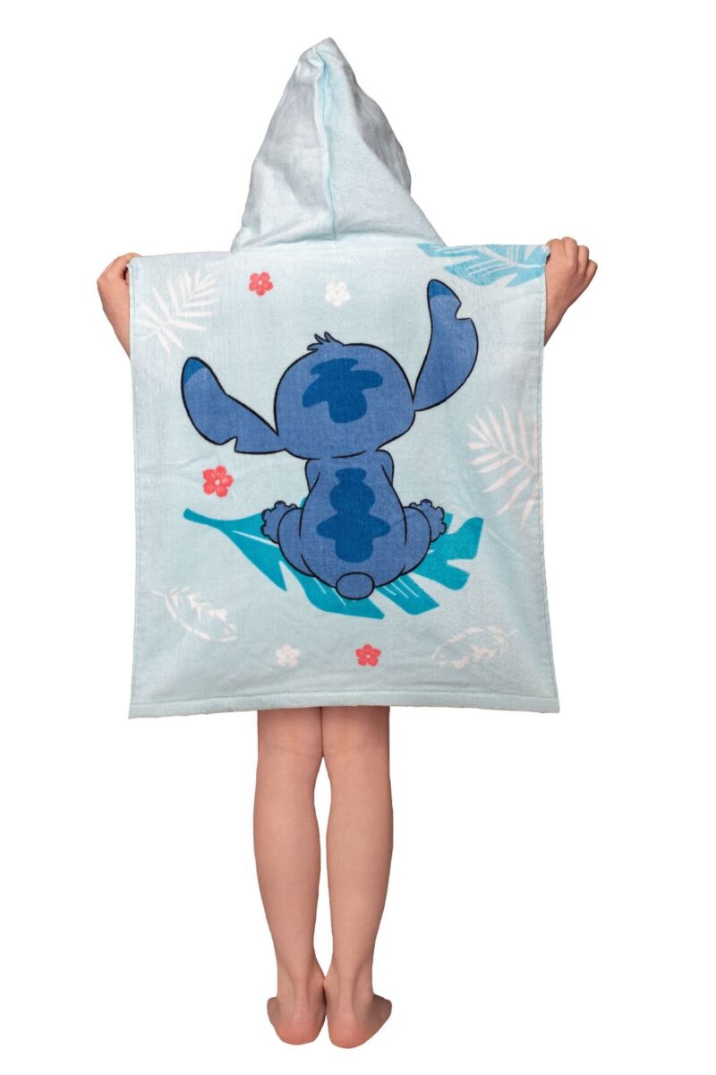 Poncho 50 x 115 cm blauw 50 x 115 cm van Lilo en Stitch, Blauw