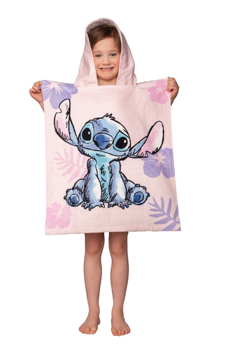 100% katoen poncho 50 x 115 cm van Lilo en Stitch in 50 x 115 cm