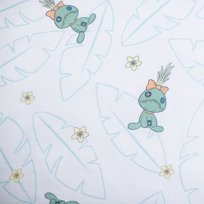 Beddengoed HUGS 100 x 135 cm van Lilo en Stitch, Blauw, Groen