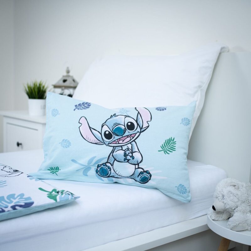 Beddengoed frog 100 x 135 cm van Lilo en Stitch, Groen