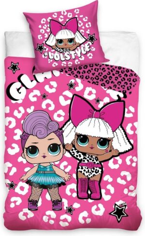 L.O.L Surprise dekbedovertrek Glamour 140 x 200 cm - Roze - 140 x 200 cm - 100% katoen