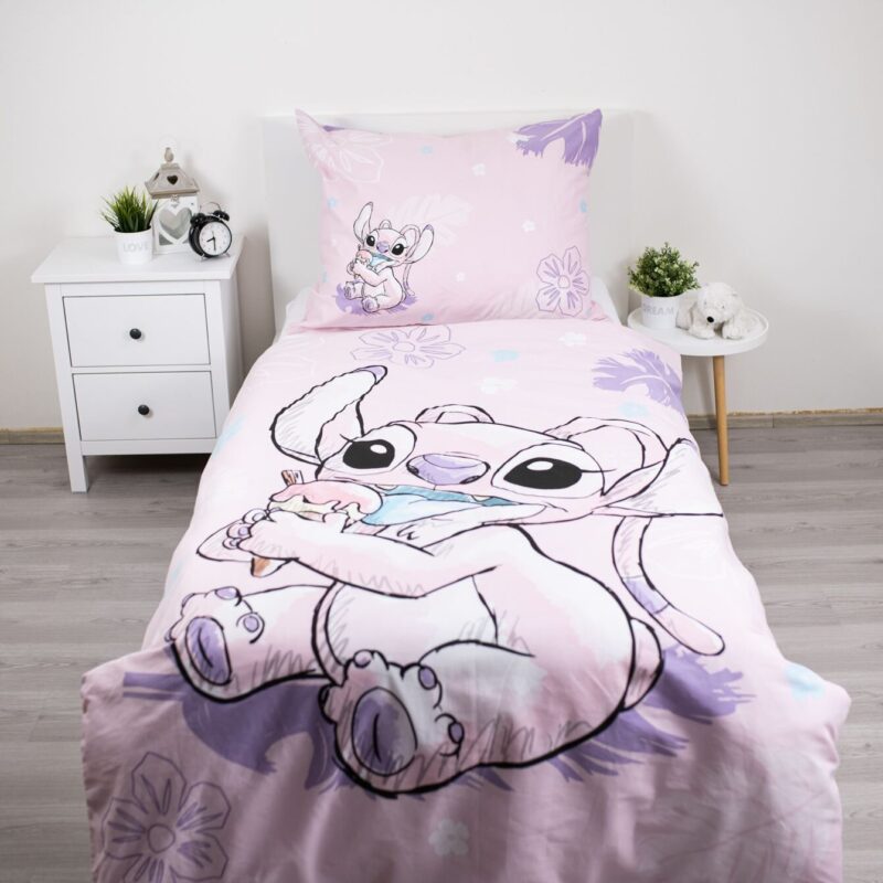 100% katoen dekbedset ice cream 140 x 200 cm van Lilo en Stitch in 140 x 200 cm