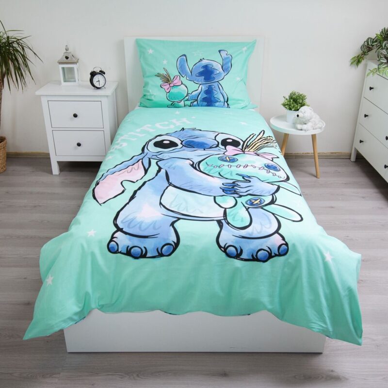 100% katoen dekbedset Buddies 140 x 200 cm van Lilo en Stitch in 140 x 200 cm