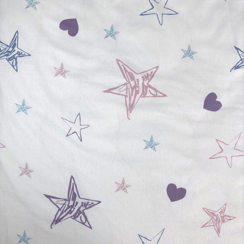 Heart 140 x 200 cm overtrek van Lilo en Stitch, 140 x 200 cm, kussensloop 70 x 90 cm - kussensloop 70 x 90 cm