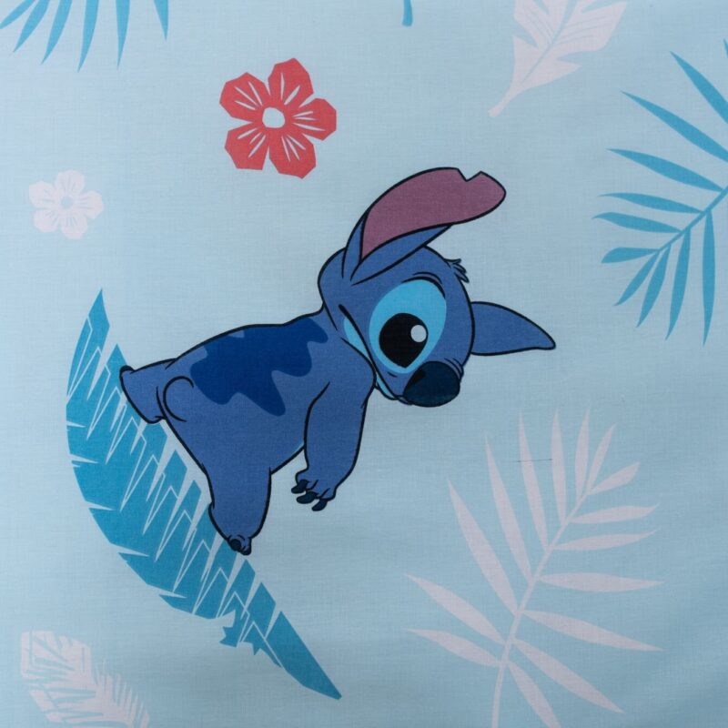 Lilo en Stitch dekbedovertrek 140 x 200 cm van 100% katoen, Blauw 140 x 200 cm