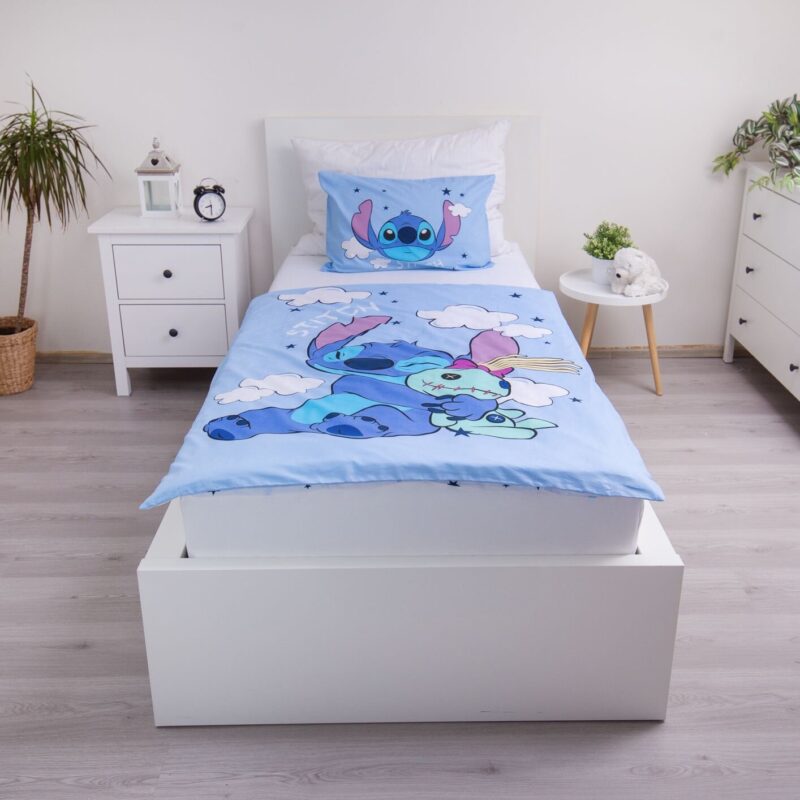 100% katoen dekbedset 140 x 200 cm van Lilo en Stitch in 140 x 200 cm - kussensloop 70 x 90 cm