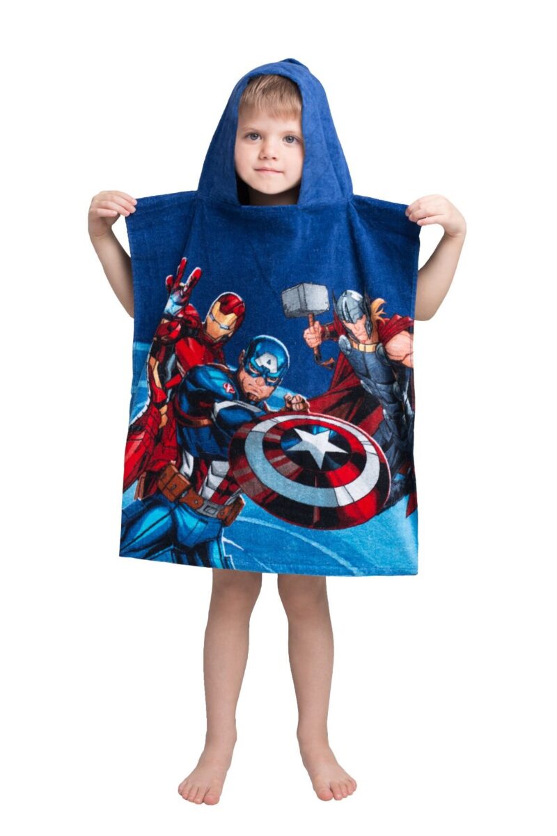 100% katoen poncho 50 x 115 cm van Marvel Avengers in 50 x 115 cm