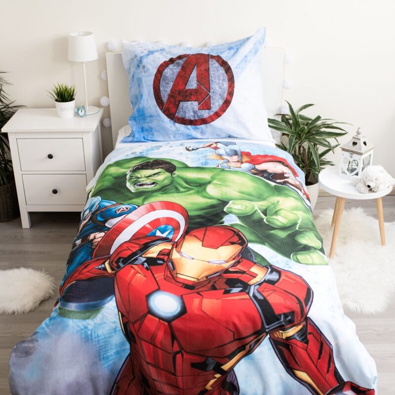 100% katoen dekbedset Heroes van Marvel Avengers in 140 x 200 cm