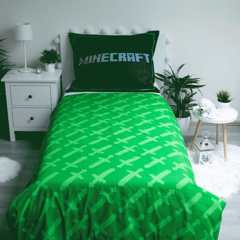 100% katoen dekbedset Survival Mode van Minecraft in 140 x 200 cm