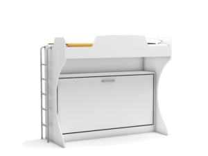 Multimo opklapbed stapelbed Academy 85/90 x 190 cm - Wit