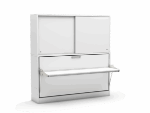 Multimo opklapbed Academy met Bureau & kastruimte - Wit