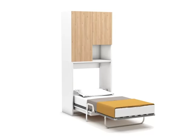 Multimo opklapbed Capsule met kast - Wit