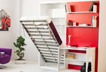 Opklapbedden met een bureau