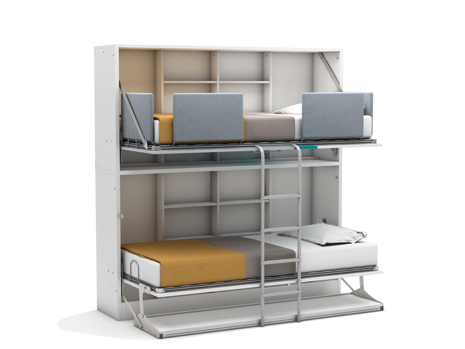 Smart Bunk met bureau stapelbed van Multimo
