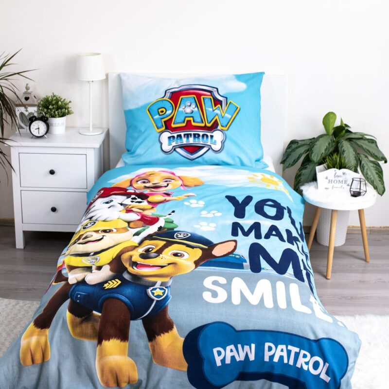 100% katoen dekbedset You Make me Smile Glow in the Dark van Paw Patrol in 140 x 200 cm