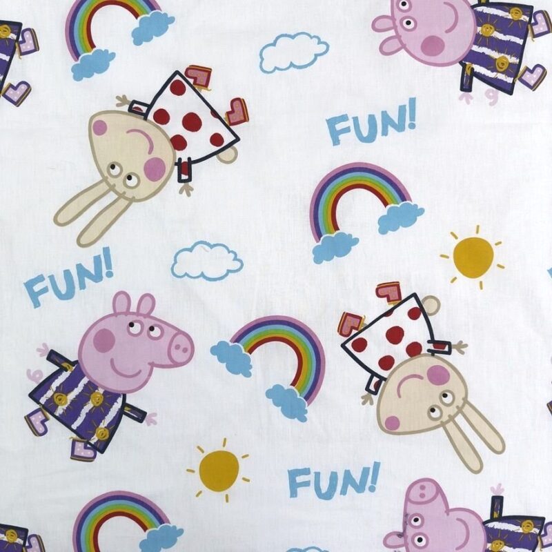 Busy Glow in the Dark 140 x 200 cm overtrek van Peppa Pig, 140 x 200 cm, kussensloop 40 x 60 cm - kussensloop 40 x 60 cm