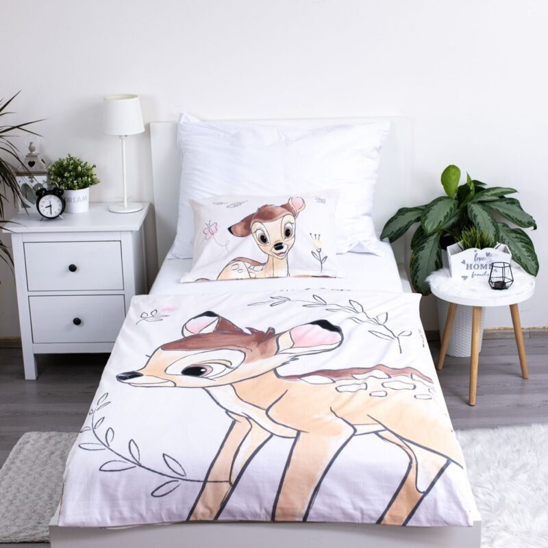 Overtrek van Disney Bambi, 100 x 135 cm, kussensloop 40 x 60 cm