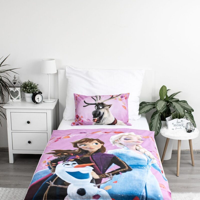 Wind overtrek van Disney Frozen, 100 x 135 cm, kussensloop 70 x 90 cm