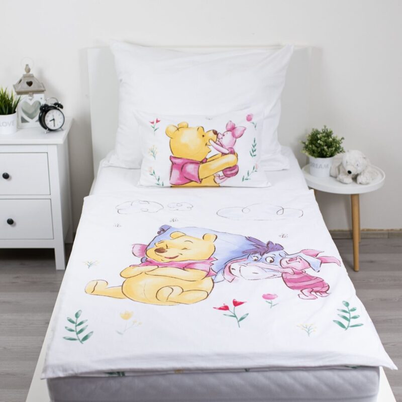 100 x135 cm overtrek van Disney Winnie The Pooh, 100 x 135 cm, kussensloop 40 x 60 cm - kussensloop 40 x 60 cm