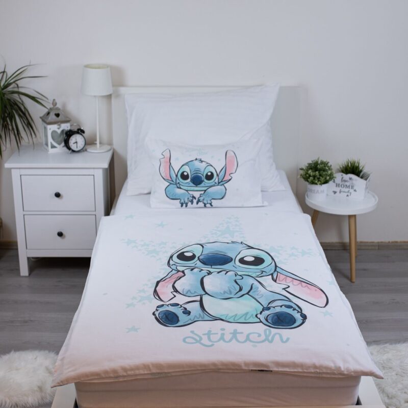White Star overtrek van Lilo en Stitch, 100 x 135 cm, kussensloop 40 x 60 cm