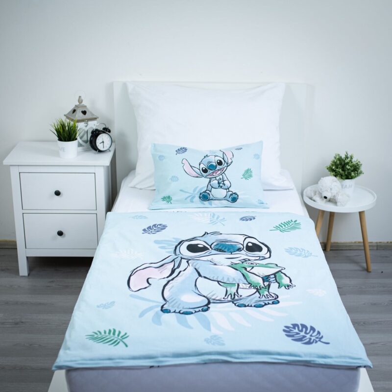 Frog overtrek van Lilo en Stitch, 100 x 135 cm, kussensloop 40 x 60 cm