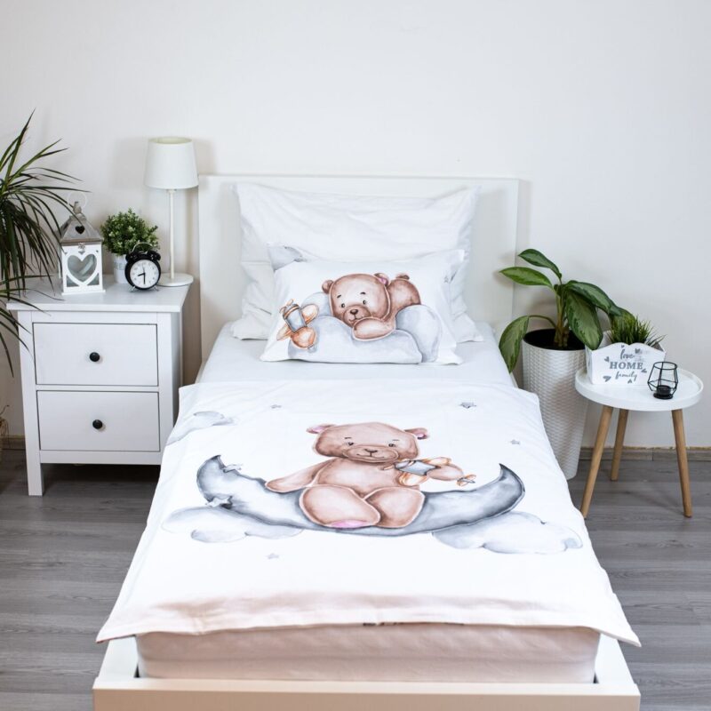 Plane overtrek van Sweet Home, 100 x 135 cm, kussensloop 40 x 60 cm