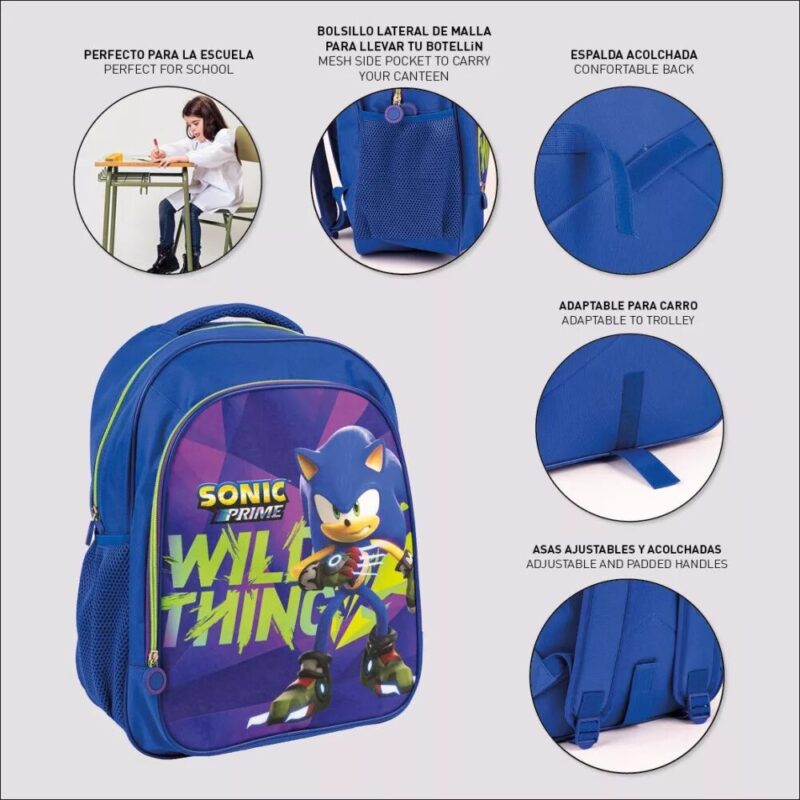 Tas van Sonic - 42x32x20 cm - 100% Polyester
