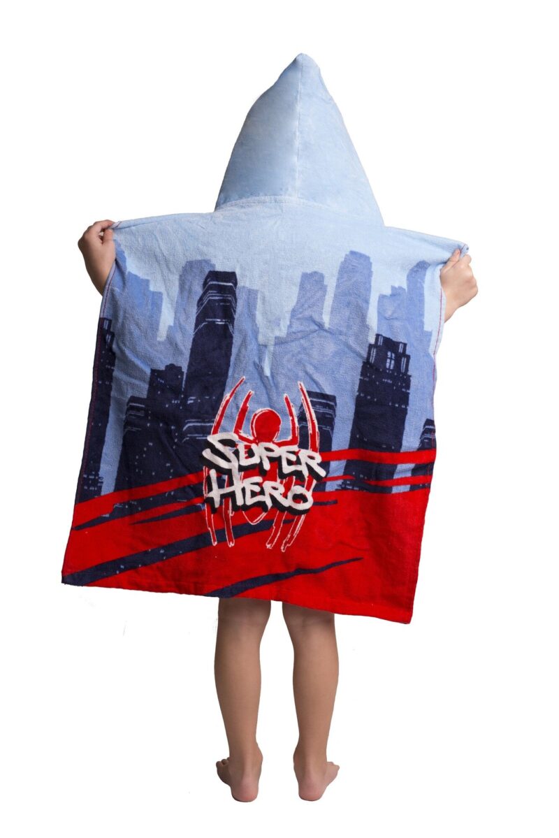 Poncho 50 x 115 cm 50 x 115 cm van Spiderman, Blauw/Rood
