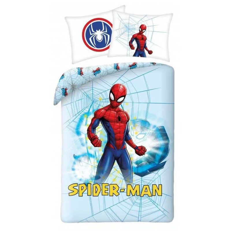 100% katoen dekbedset Lichtblauw 140 x 200 cm van Spiderman in 140 x 200 cm