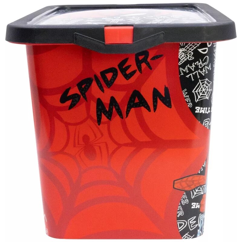 Spiderman opbergbox rood/zwart