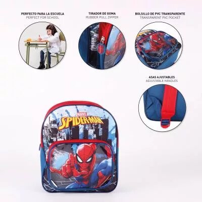 100% Polyester tas 30x25x12 cm van Spiderman in 30 x 25 cm