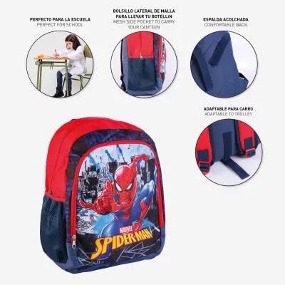 100% Polyester tas 41x32x14 cm van Spiderman in 41 x 32 cm
