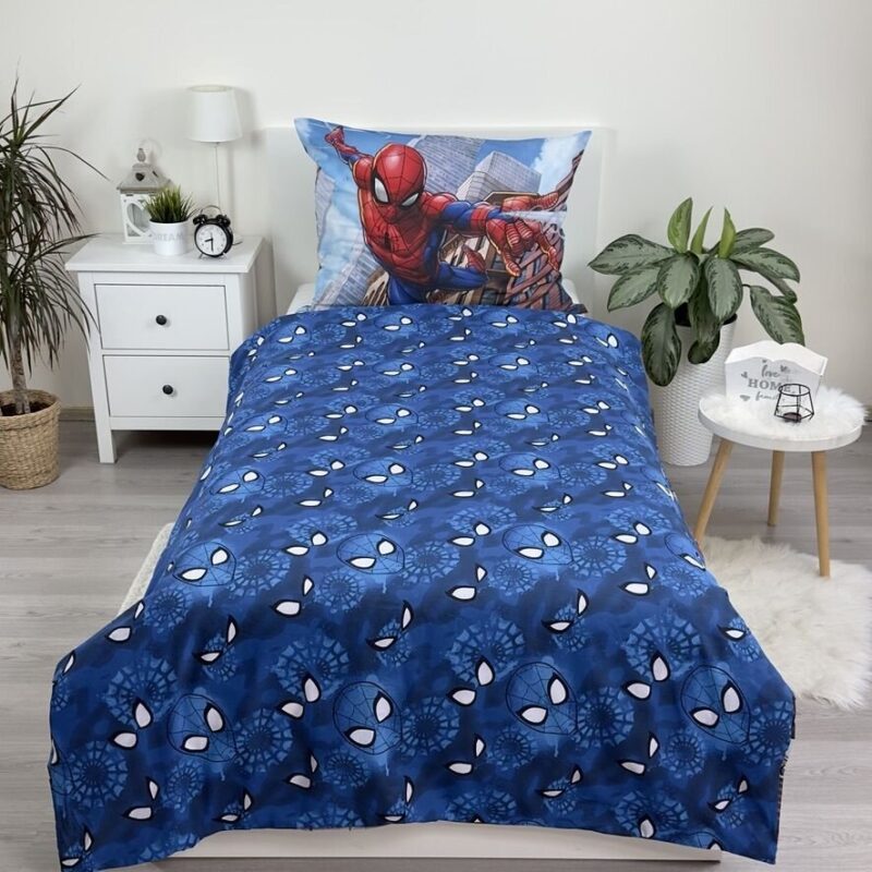 Spiderman dekbedovertrek 140 x 200 cm van 100% katoen, old school