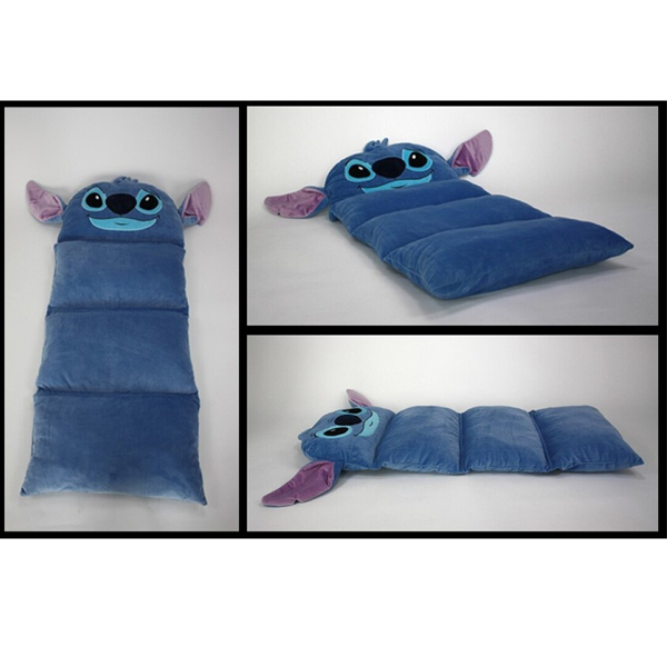 Stitch kussenmat blauw 58 cm x 137 cm