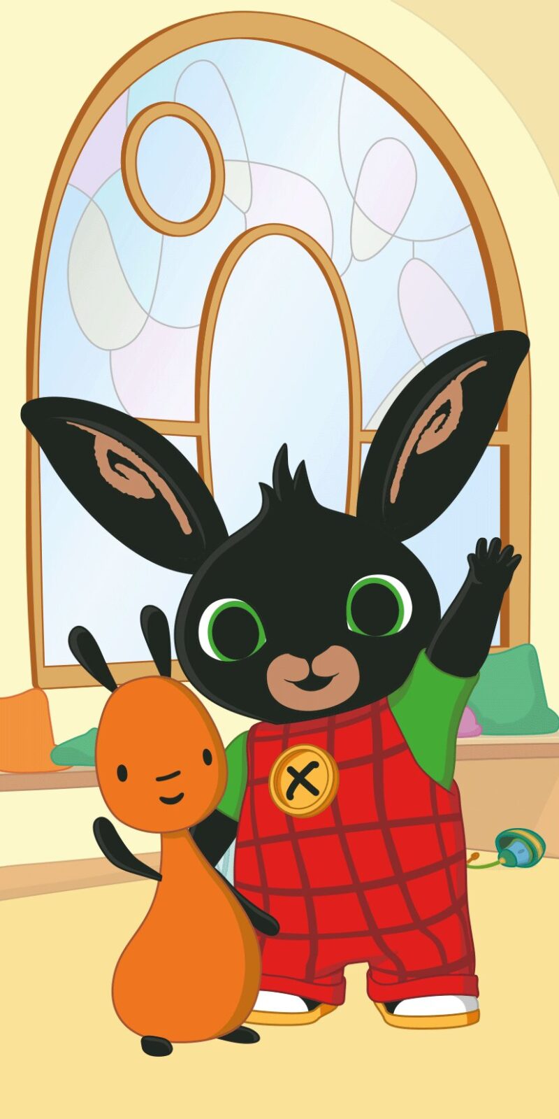 Hoppity! 70 x 140 cm badlaken van Bing, 70 x 140 cm