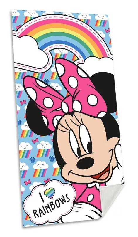 Rainbows 70 x 140 cm badlaken van Disney Minnie Mouse, 70 x 140 cm